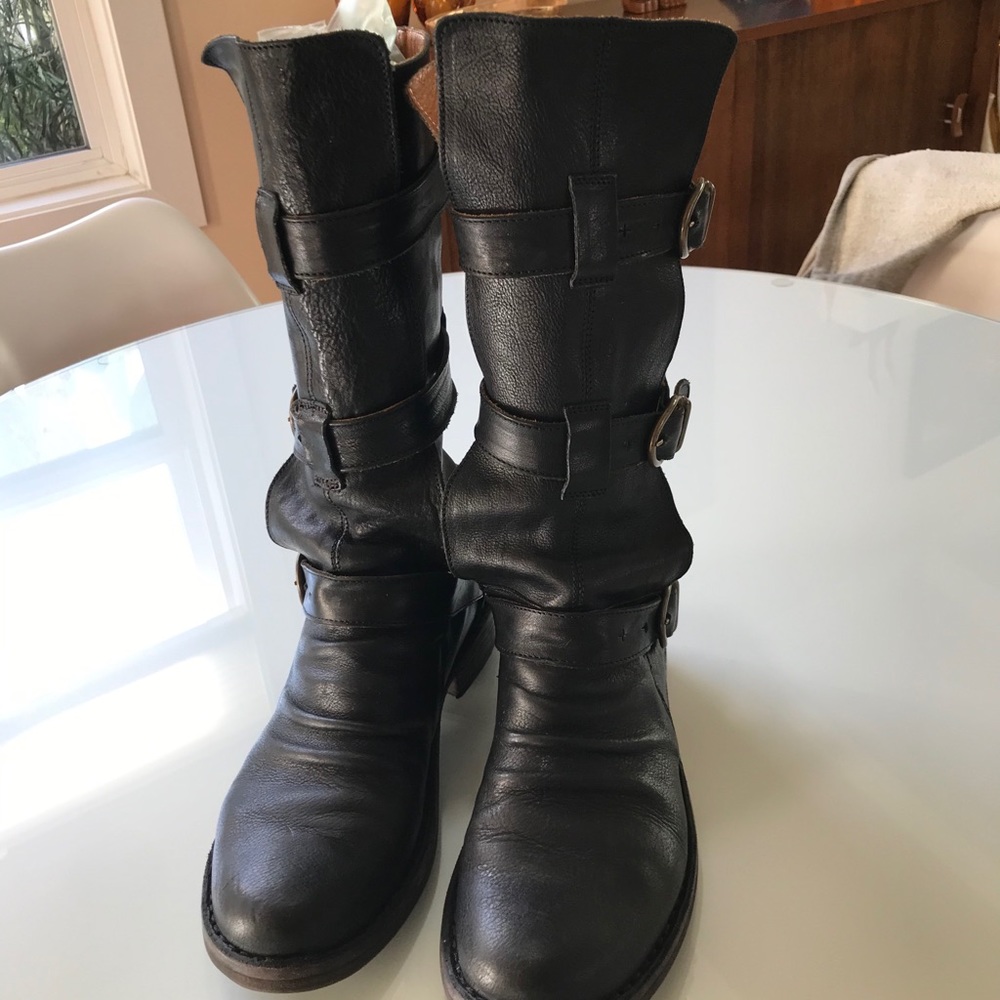Fiorentini + Baker 3 Buckle Boots Made In Italy 38
